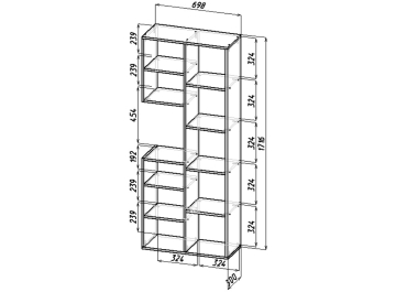 Стеллаж Рикс-2
