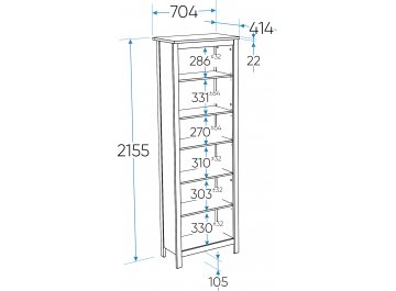 Стеллаж Сага