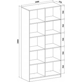 Стеллаж Анастасия АН-4К