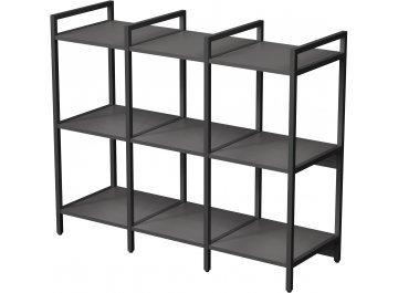 Стеллаж cubos 10СС.3.400 графит / черный