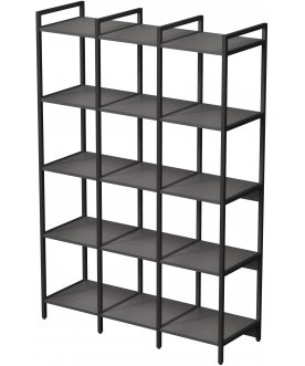 Стеллаж cubos 10СВ.6.400 графит / черный