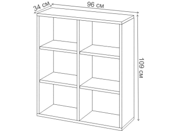 Стеллаж Оревро ш2в1