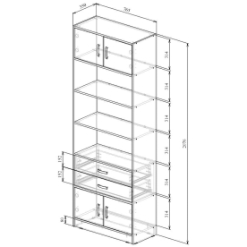 Стеллаж Либерти-51