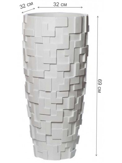 Цветочница ZSC930-27 белая