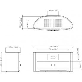 ТВ-тумба Blenheim FS1100BLEW