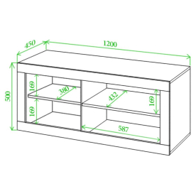 ТВ-тумба Той 120 ШК