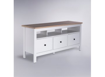 ТВ-тумба Сага белый / ясень