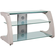 серебристый / матовое стекло / беленый клен