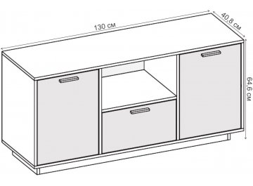 ТВ-тумба Эго Т-2 на подиуме