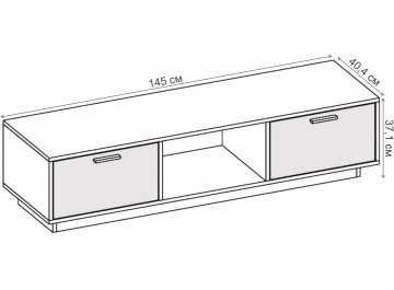 ТВ-тумба Эго Т-3 на подиуме