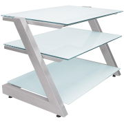 серебристый / матовое стекло