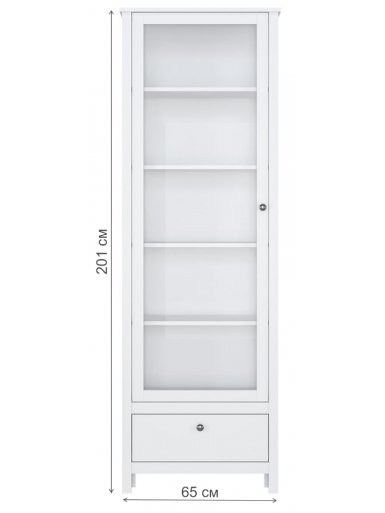 Витрина Хельга REG1W1S 65 белый