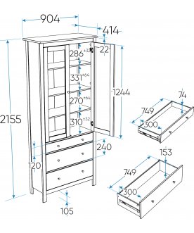 Книжный шкаф Сага 90 белый