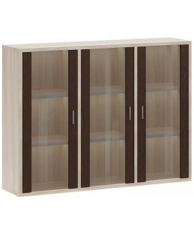 Витрина Оревро ш3в1+3ФС БЕ карамель / венге