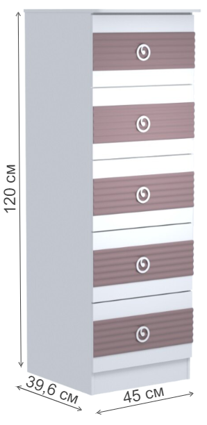 Комод Саманта СМ2 дуб седан
