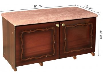 Тумба для обуви Мейзеген орех тёмный