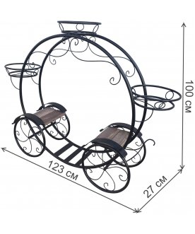 Подставка для цветов Карета