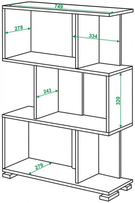 Cтеллаж СЛ-5-3 Ш шамони