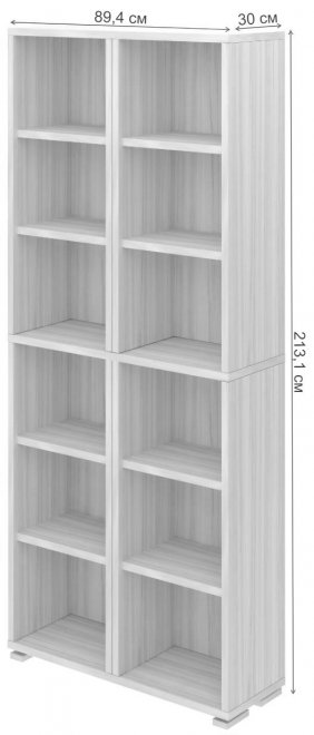 Стеллаж Феланта-30-1 БЕ белый