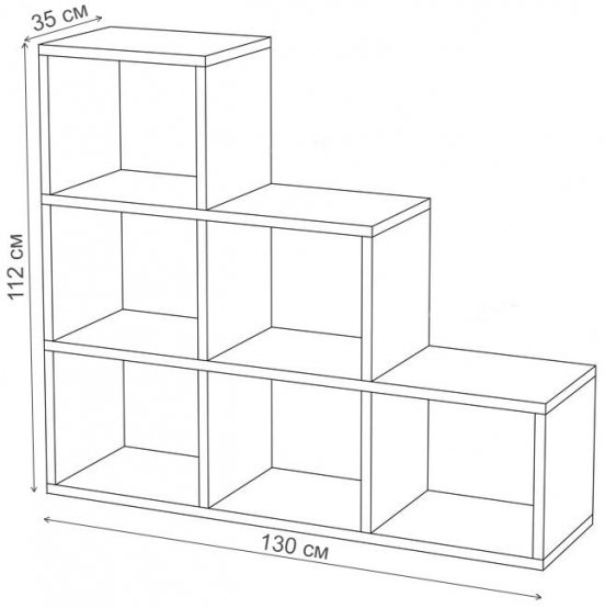 Стеллаж Беатрия НБЕ нельсон / белый