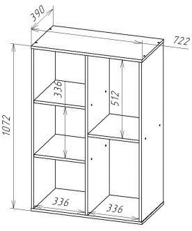 Стеллаж СТ102