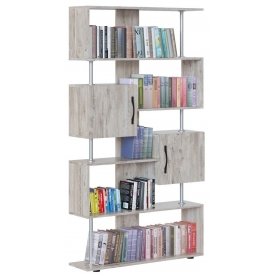 Стеллаж СТ-2 с дверями дуб юкон