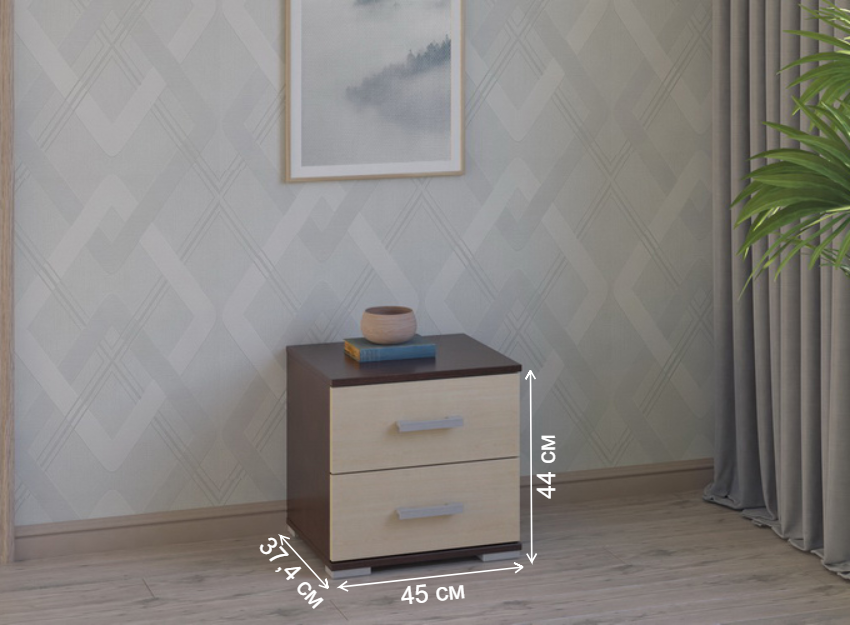 Тумба Вента-82 венге / дуб молочный