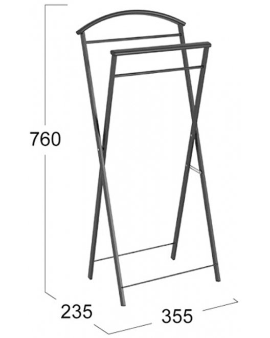 Костюмная вешалка Контур черный