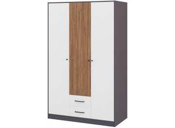 Комплект для кабинета Мальма графит / белый матовый / дуб стирлинг комплектация 1