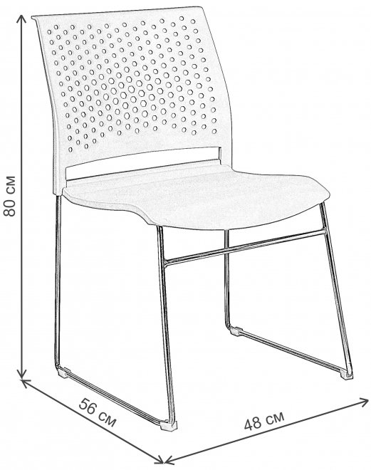 Кресло RCH D918 D918-1 синий пластик