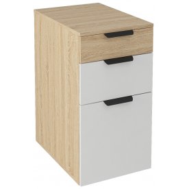 Тумба Норд Т3Я-400 дуб сонома / белая