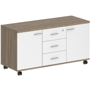 дуб темный / белый