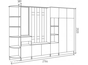 Готовая прихожая СПР4