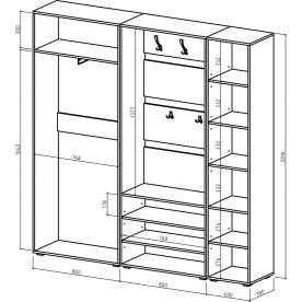 Готовая прихожая Марс-2