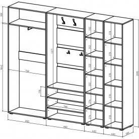 Готовая прихожая Марс-3
