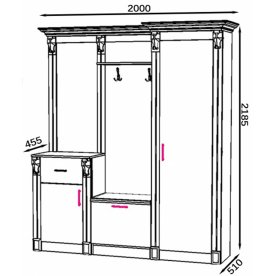 Готовая прихожая Визит-3