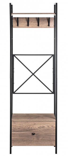 Готовая прихожая Лира дуб галифакс / черный матовый