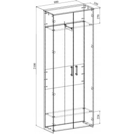 Модульная прихожая Агата комплектация 3