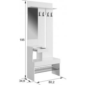Модульная прихожая Баско К7 комплектация 7