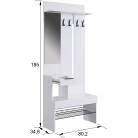 Модульная прихожая Баско К9 комплектация 9
