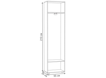 Модульная прихожая Лайн