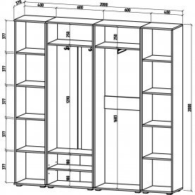 Модульная прихожая Марокко-5