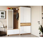 дуб крафт золотой / глянец белый