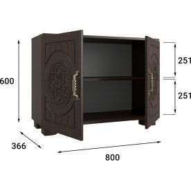 Модульная прихожая Монблан комплектация 1