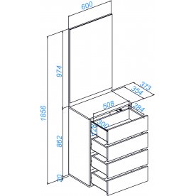 Модульная прихожая Роут комплектация 7
