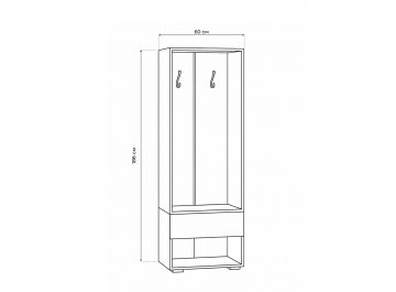 Модульная прихожая Роут комплектация 7