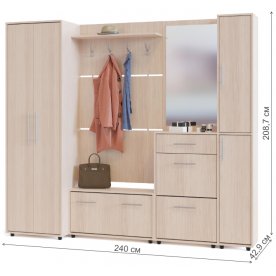 Модульная прихожая ШО-1 + ВШ-3.1 + ТП-3 + ТП-4 + ПЗ-4 (комплектация 1)