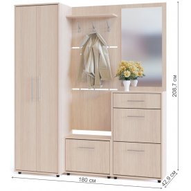 Модульная прихожая ТП-1 + ТП-2 + ПЗ-3 + ВШ-5.1 + ШО-1