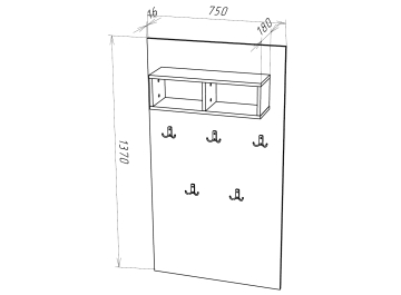 Модульная прихожая Shine комплектация 1