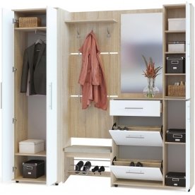 Модульная прихожая ВШ-5.1 + ТП-5 + ТП-4 + ПЗ-4 + ШО-1 (комплектация 11)